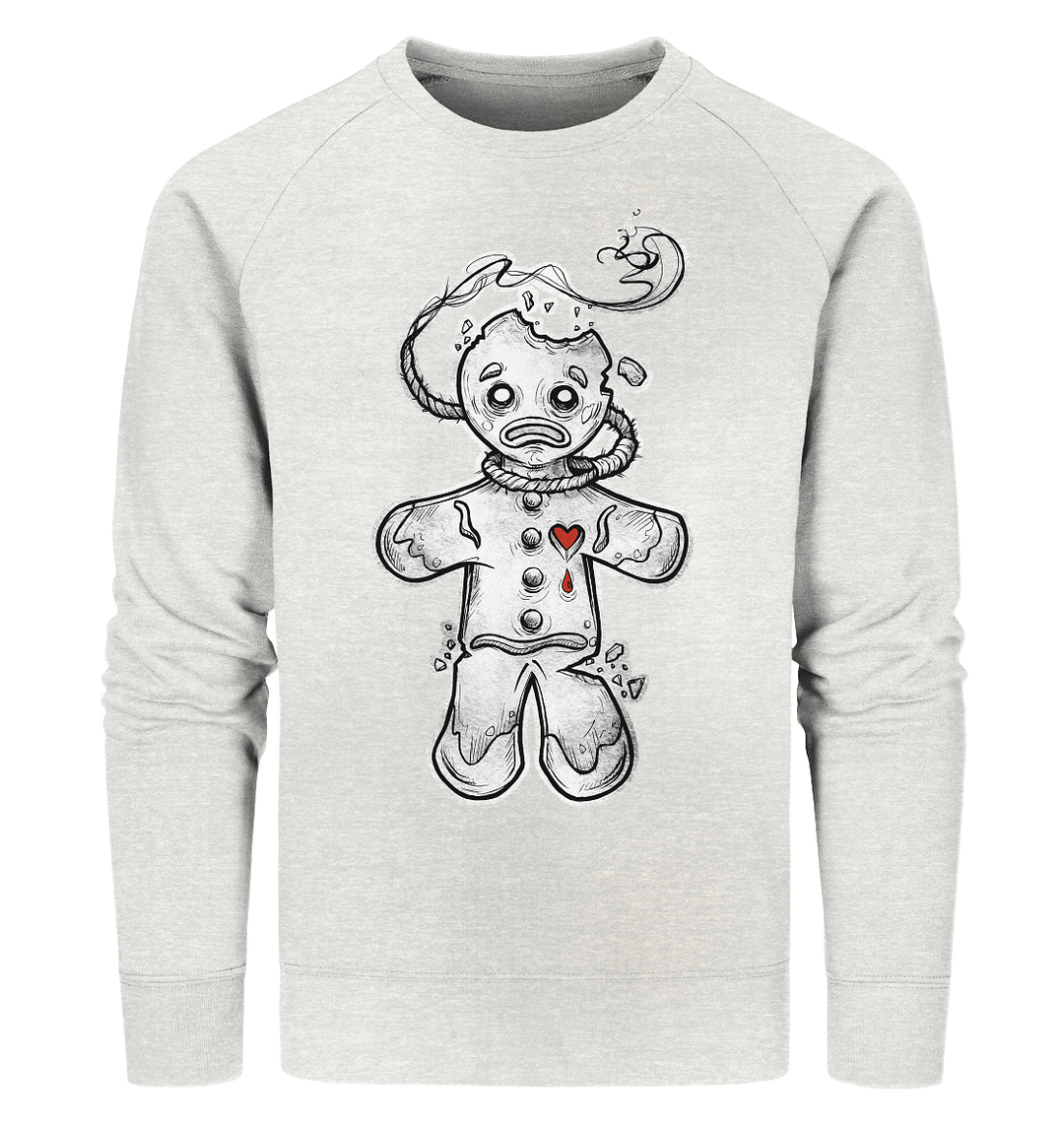 Lebkuchenmann mit Herz - Organic Sweatshirt