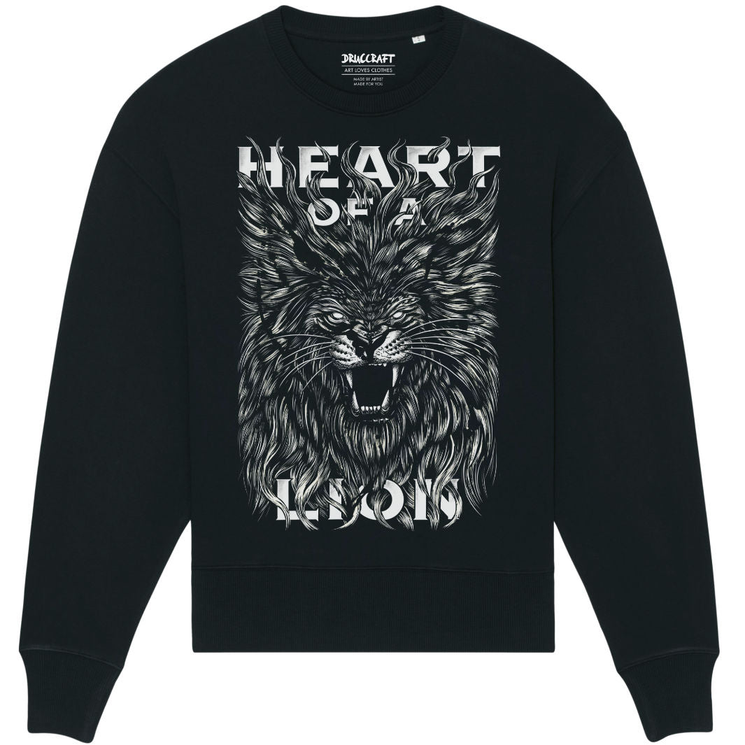 Heart Of A Lion - Organic Oversize Sweatshirt